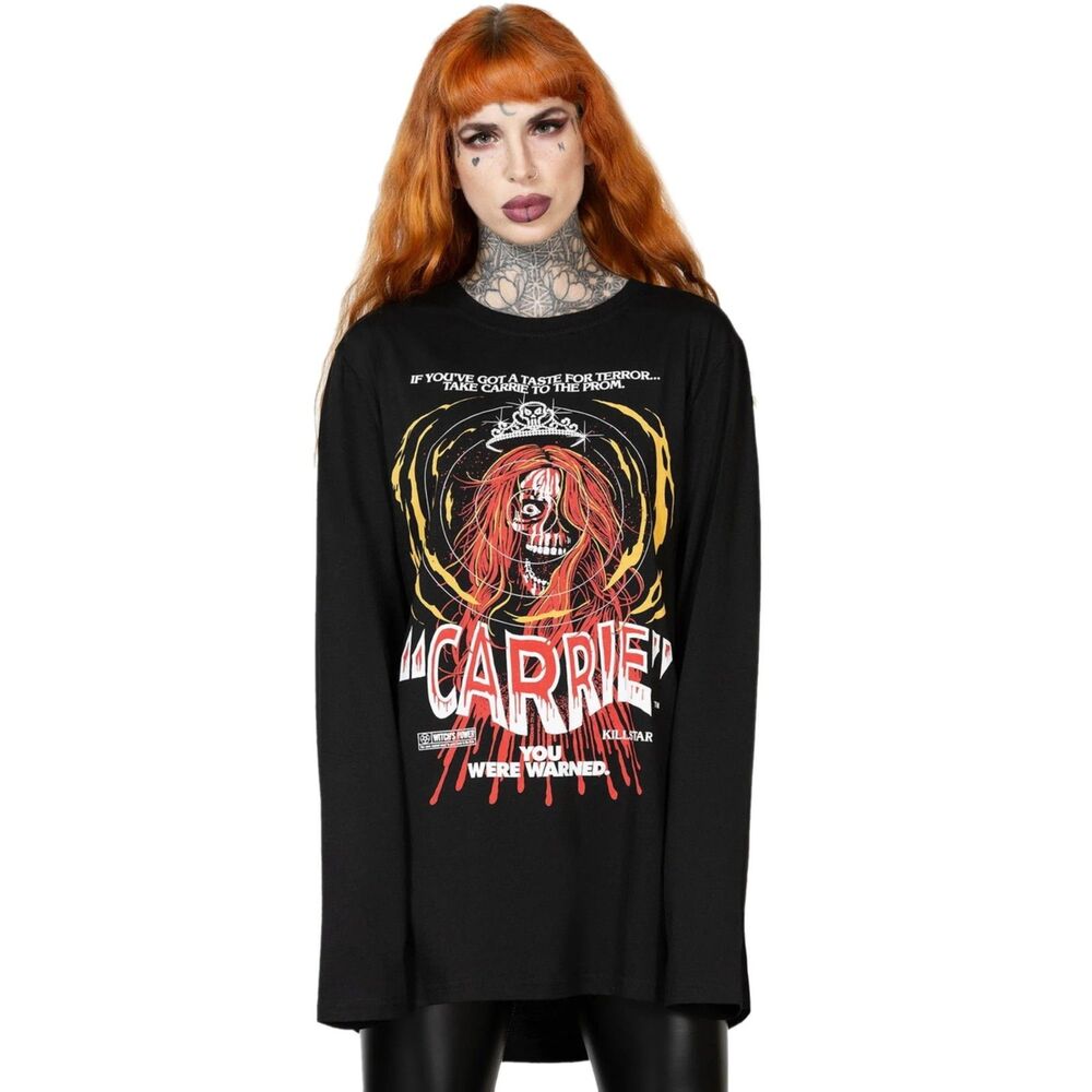 Sealed Killstar Unisex Carrier Warned long sleeve t shirt size XL